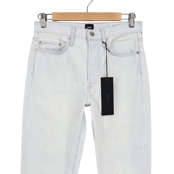 Edwin CAI Classic High Rise Straight Leg Denim Jean High Hopes Blue Size 27 NWT - Picture 2 of 10